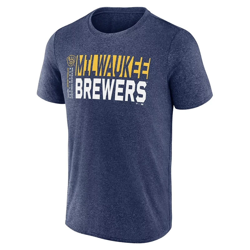 Fanatics Heather Milwaukee Brewers Fundamentals Shoot For The Sky T-Shirt