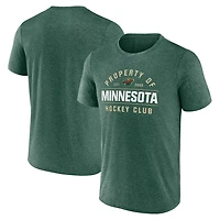 Fanatics Heather Minnesota Wild Property Of T-Shirt