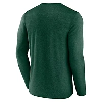 Fanatics Heather Minnesota Wild Transition Long Sleeve T-Shirt