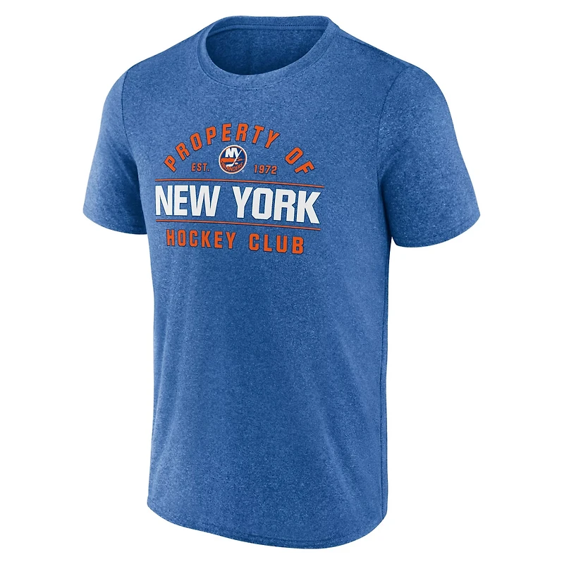 Fanatics Heather New York Islanders Property Of T-Shirt