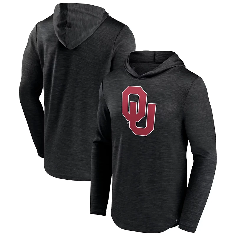 Fanatics Heather Oklahoma Sooners Transitional Hoodie T-Shirt