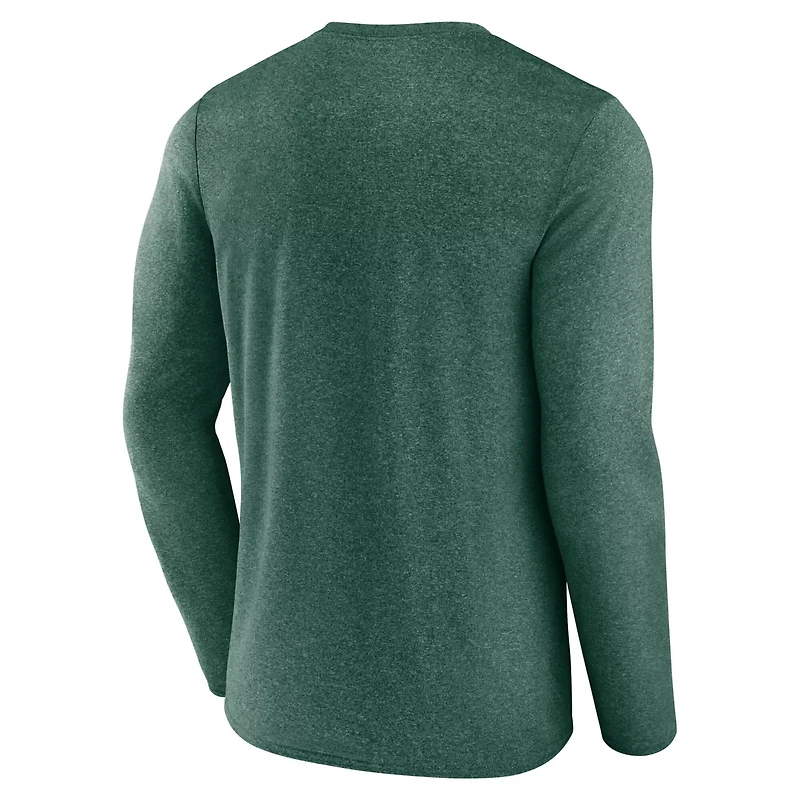 Fanatics Heather Portland Timbers Goal Line Long Sleeve T-Shirt