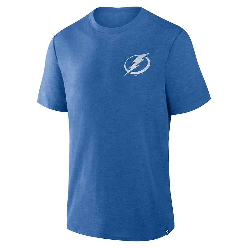 Fanatics Heather Tampa Bay Lightning Fan Lanes Tri-Blend T-Shirt
