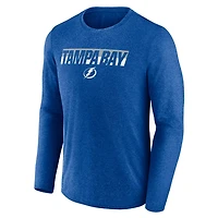 Fanatics Heather Tampa Bay Lightning Transition Long Sleeve T-Shirt