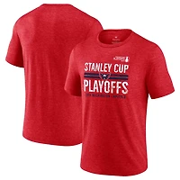 Fanatics Heather Washington Capitals 2024 Stanley Cup Playoffs Crossbar Tri-Blend T-Shirt