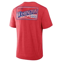 Fanatics Heather Washington Capitals Fan Lanes Tri-Blend T-Shirt