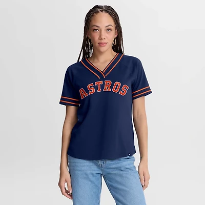 Fanatics Houston Astros Diva Race Ahead Raglan V-Neck T-Shirt