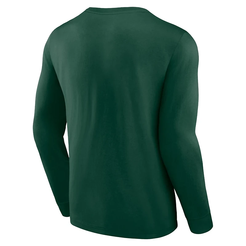 Fanatics Hunter Milwaukee Bucks Baseline Long Sleeve T-Shirt