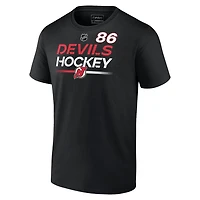 Fanatics Jack Hughes New Jersey Devils Authentic Pro Prime Name  Number T-Shirt