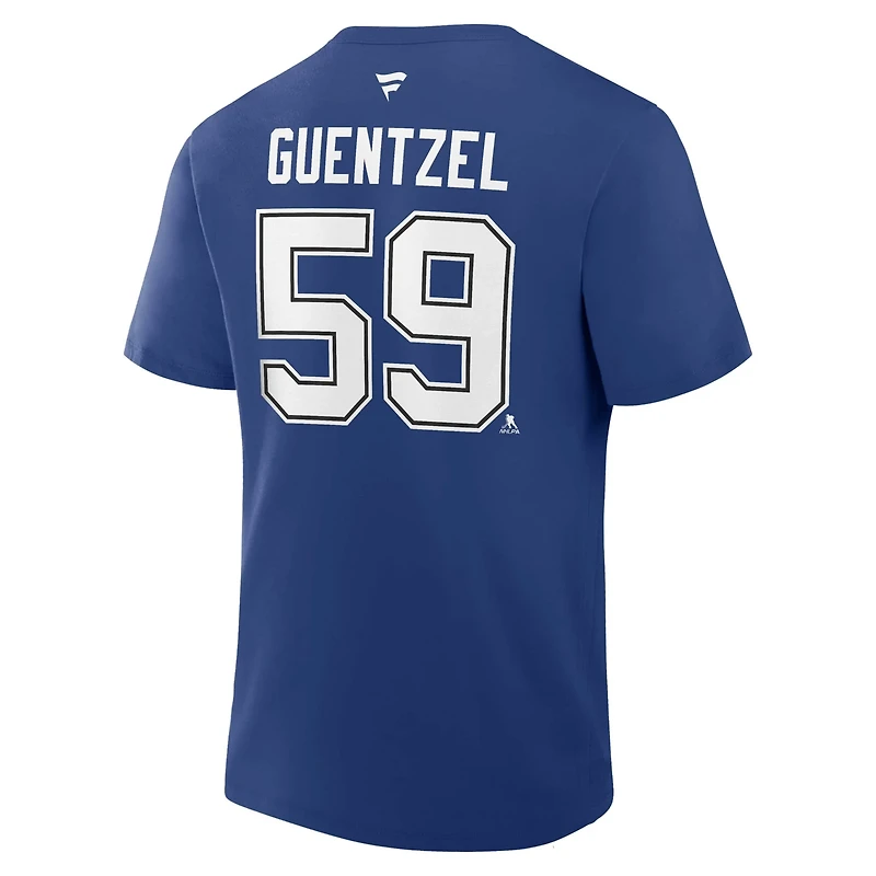 Fanatics Jake Guentzel Tampa Bay Lightning Authentic Stack Name  Number T-Shirt