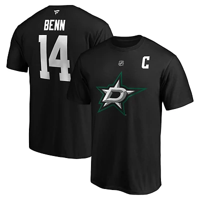 Fanatics Jamie Benn Dallas Stars Authentic Stack Name  Number T-Shirt