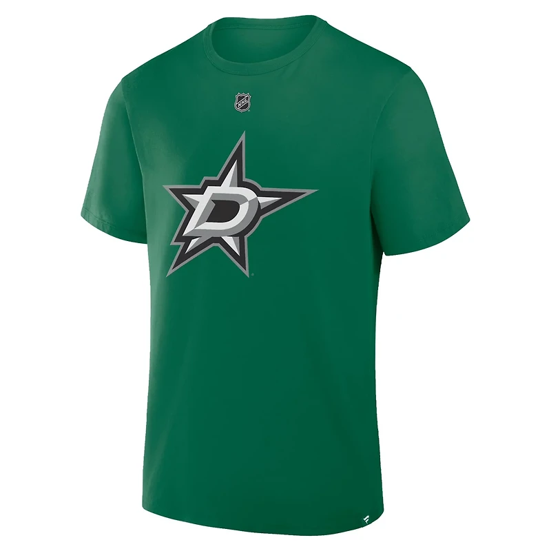 Fanatics Jason Robertson Kelly Dallas Stars Authentic Stack Name  Number T-Shirt