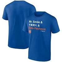 Fanatics Juan Soto New York Mets Mr Smile and Pacheco T-Shirt