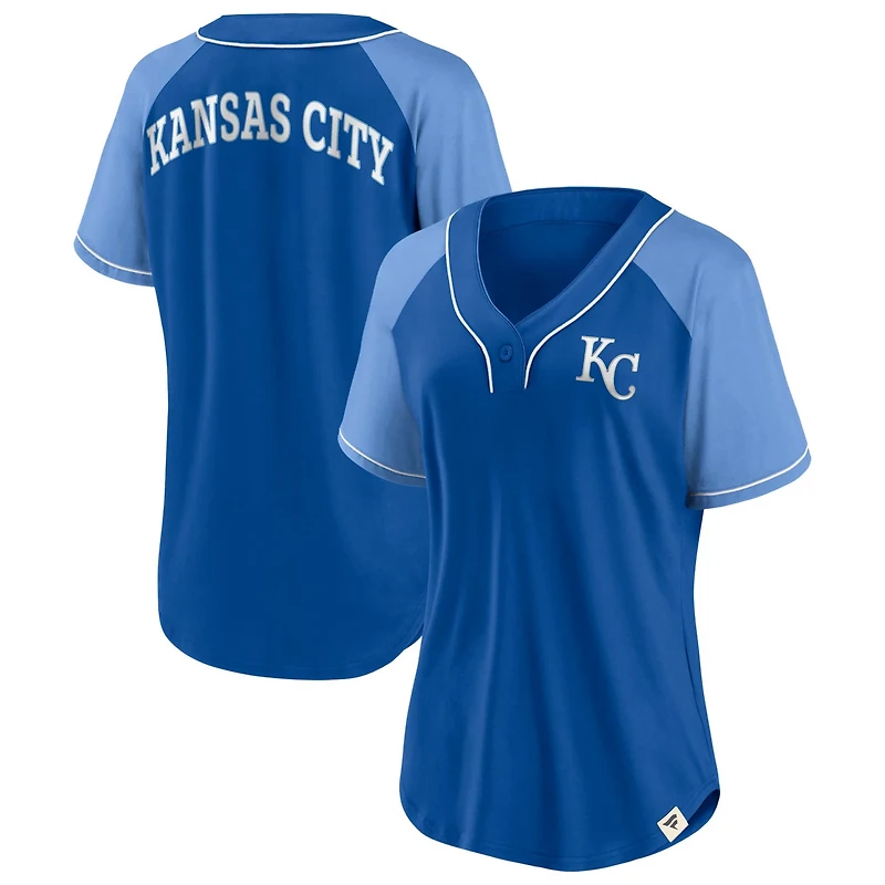 Fanatics Kansas City s Bunt Raglan V-Neck T-Shirt