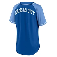 Fanatics Kansas City s Bunt Raglan V-Neck T-Shirt
