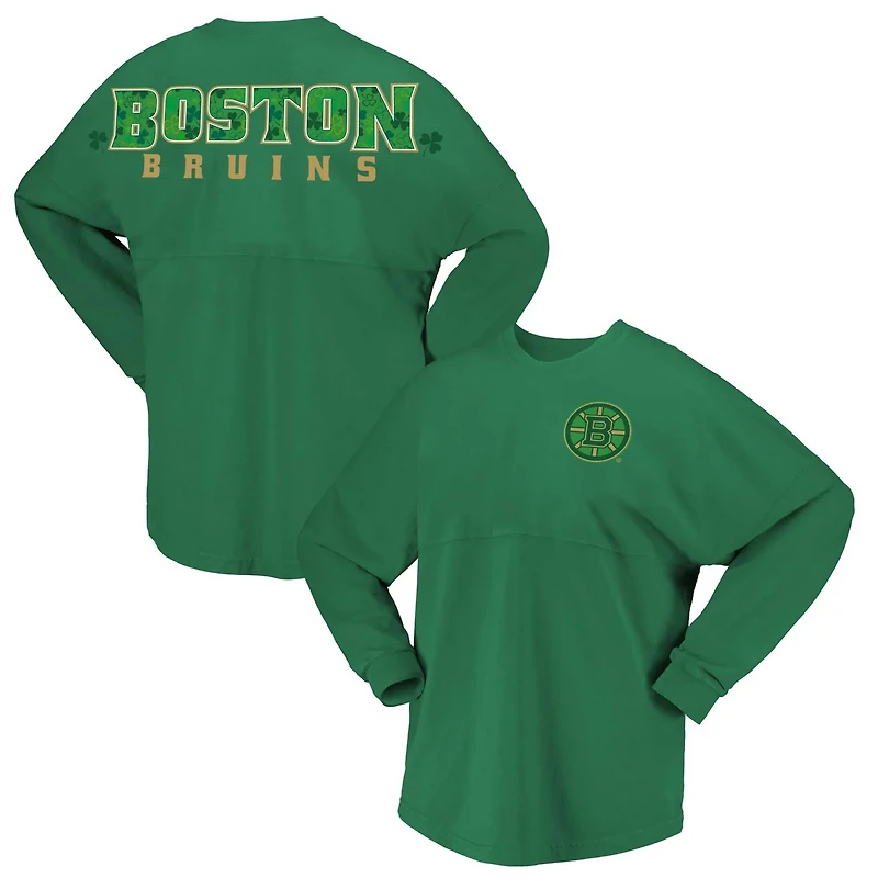 Fanatics Kelly Boston Bruins St Patrick's Day Spirit Jersey T-Shirt