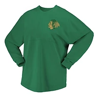 Fanatics Kelly Chicago Blackhawks St Patrick's Day Spirit Jersey T-Shirt