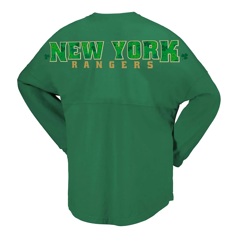 Fanatics Kelly New York Rangers St Patrick's Day Spirit Jersey T-Shirt