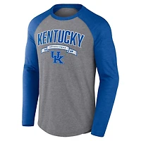 Fanatics Kentucky Wildcats Banner Year Tri-Blend Raglan Long Sleeve T-Shirt