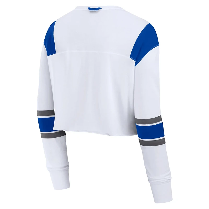 Fanatics Kentucky Wildcats Training Camp Cropped Long Sleeve V-Neck Fashion Top