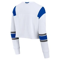 Fanatics Kentucky Wildcats Training Camp Cropped Long Sleeve V-Neck Fashion Top
