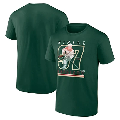 Fanatics Kirill Kaprizov Dark Minnesota Wild Player T-Shirt