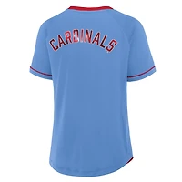 Fanatics Light St Louis Cardinals Cooperstown Collection League Diva V-Neck T-Shirt