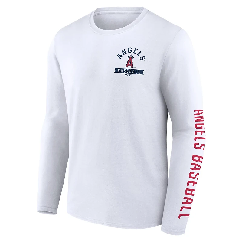 Fanatics Los Angeles Angels Press Box Long Sleeve T-Shirt