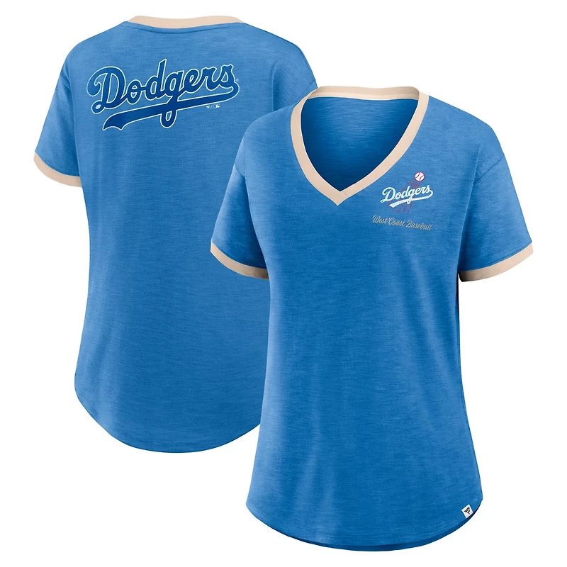 Fanatics Los Angeles Dodgers Binge Worthy Stadium Slub V-Neck T-Shirt