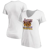 Fanatics Los Angeles Lakers 2020 NBA Finals Champions Team Caricature V-Neck T-Shirt