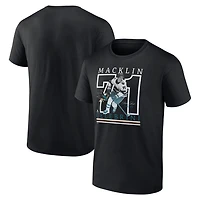 Fanatics Macklin Celebrini San Jose Sharks Authentic Stack Name  Number T-Shirt