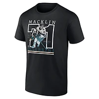 Fanatics Macklin Celebrini San Jose Sharks Authentic Stack Name  Number T-Shirt