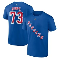 Fanatics Matt Rempe New York Rangers Authentic Stack Name  Number T-Shirt