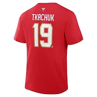 Fanatics Matthew Tkachuk Florida Panthers Authentic Stack Name  Number T-Shirt
