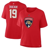 Fanatics Matthew Tkachuk Florida Panthers Authentic Stack Name  Number T-Shirt