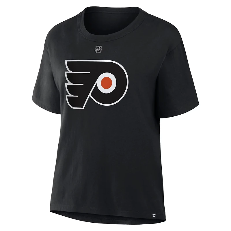 Fanatics Matvei Michkov Philadelphia Flyers Authentic Stack Name  Number T-Shirt