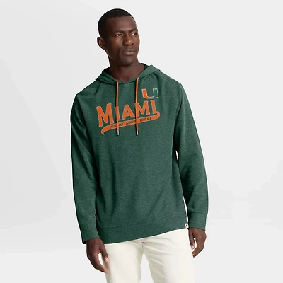 Fanatics Miami Hurricanes Hometown Premium Huddle Up Long Sleeve Hoodie T-Shirt