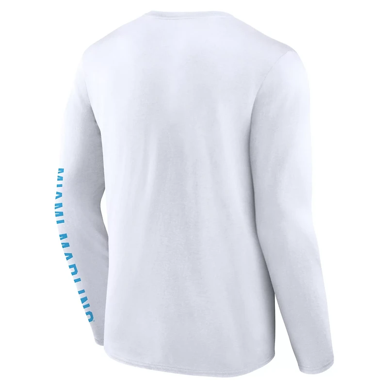 Fanatics Miami Marlins Press Box Long Sleeve T-Shirt