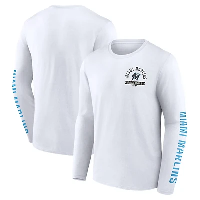 Fanatics Miami Marlins Press Box Long Sleeve T-Shirt