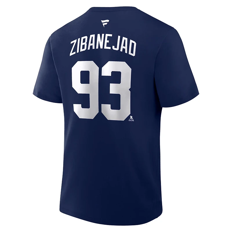 Fanatics Mika Zibanejad New York Rangers Authentic Stack Name Number T-Shirt