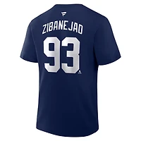 Fanatics Mika Zibanejad New York Rangers Authentic Stack Name  Number T-Shirt