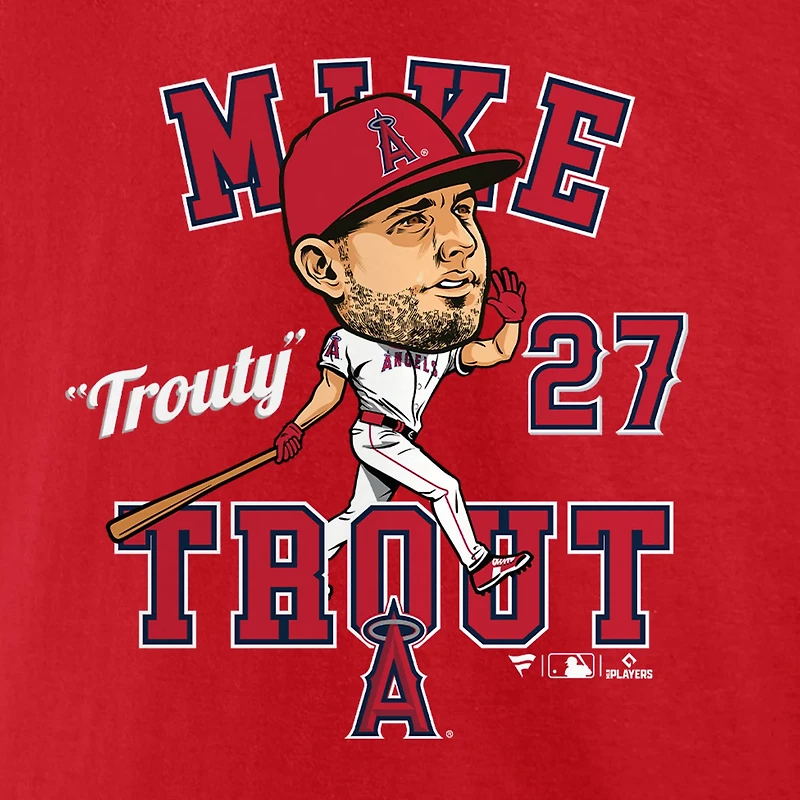 Fanatics Mike Trout Los Angeles Angels Hometown Caricature T-Shirt