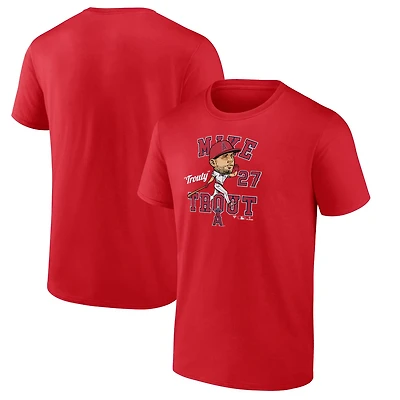 Fanatics Mike Trout Los Angeles Angels Hometown Caricature T-Shirt