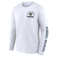 Fanatics Milwaukee Brewers Press Box Long Sleeve T-Shirt
