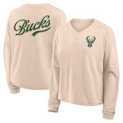 Fanatics Milwaukee Bucks Boxed Out Drop Fashion Long Sleeve T-Shirt