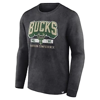 Fanatics Milwaukee Bucks Front Court Press Snow Wash Long Sleeve T-Shirt