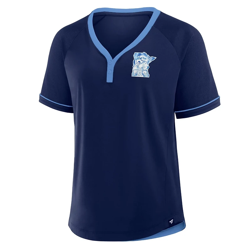 Fanatics Minnesota Twins Cooperstown Collection League Diva Raglan V-Neck T-Shirt