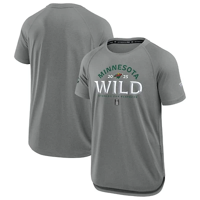 Fanatics Minnesota Wild 2025 Stanley Cup Playoffs Authentic Pro Rink Performance T-Shirt