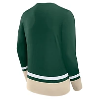 Fanatics Minnesota Wild Back Pass Lace-Up Long Sleeve T-Shirt