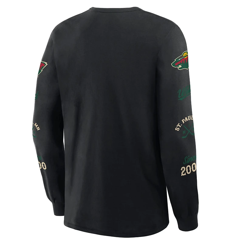Fanatics Minnesota Wild Boxed In Legacy Long Sleeve T-Shirt